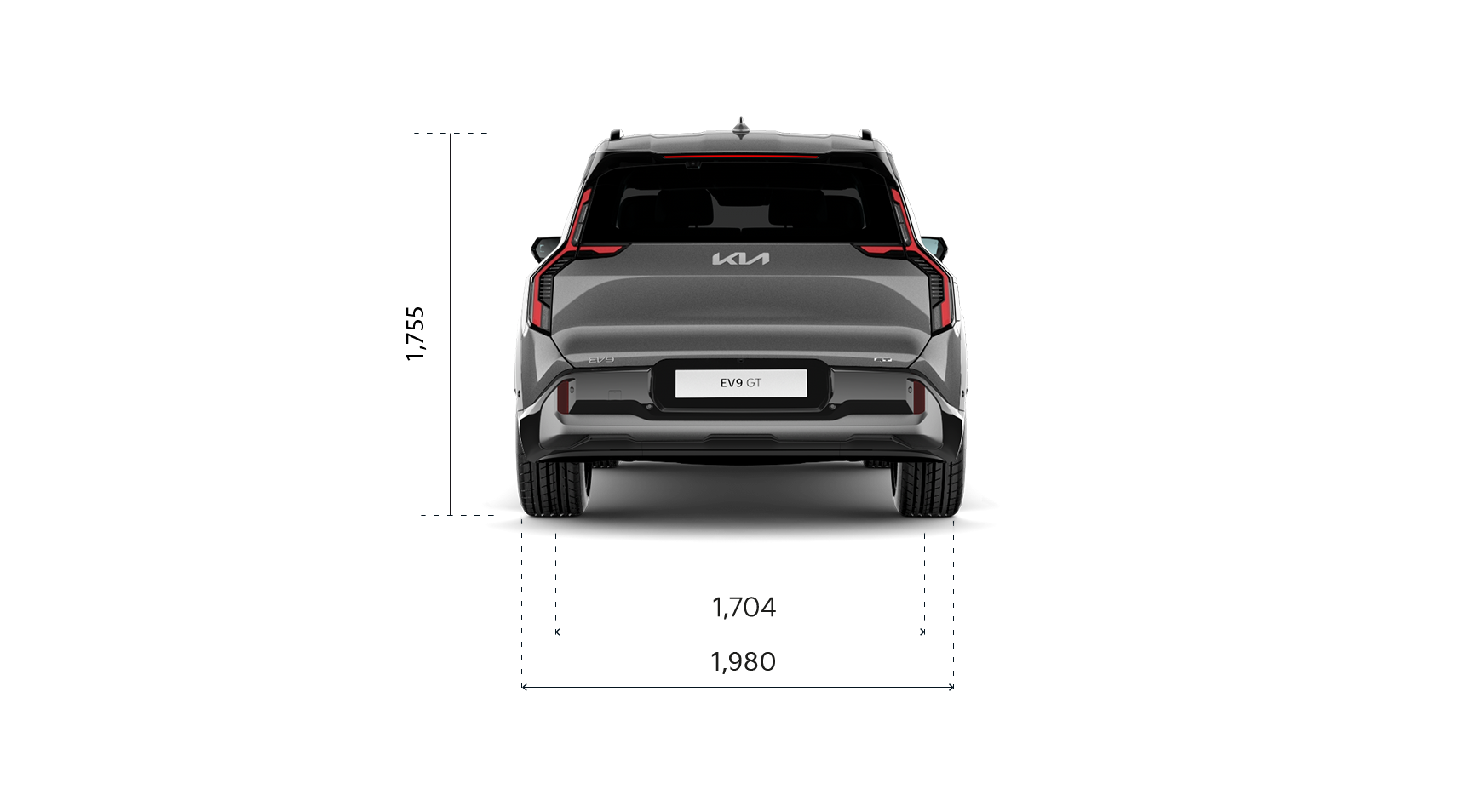 Kia EV9 GT Heckansicht